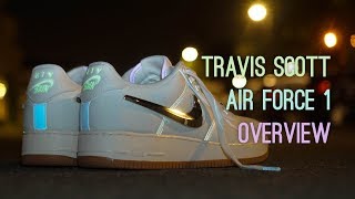 Nike Air Force 1 Travis Scott Sail Overview [upl. by Anitnemelc]