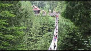 Travel CanadaCapilano Suspension Bridge Vancouver 旅游加拿大 [upl. by Aisyle324]