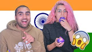 TASTE TEST  CANADIANPAKISTANIS TRY INDIAN SNACKS [upl. by Thordis]