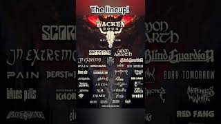 The Wacken 2024 Lineup wacken2024 metal amonamarth scorpions shorts unleashthearchers [upl. by Sanborne]