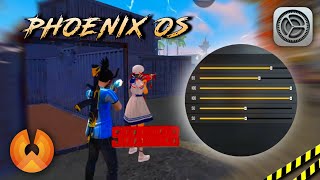 PHOENIX OS HEADSHOT SETTINGS ⚙️  FREEFIRE BEST HEADSHOT SETTINGS PHOENIX OS ⚡👽 [upl. by Stace]