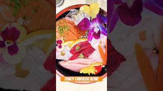 How to Make Fancy Japanese Chirashi Bowl sushisensation chirashi sushirecipe sushichef sushi [upl. by Trebo]