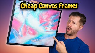 Cheap Way To Frame Canvas Artworks [upl. by Sirrad]