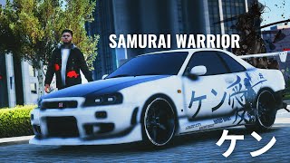 SKYLINE R34 TWINTURBO quotSAMURAI WARRIORquot GTA 5 ROLEPLAY [upl. by Coltson]