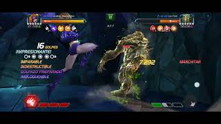 MCOC AW S44 NODO 32  TITANIA VS HOMBRE COSA [upl. by Ahsekad]