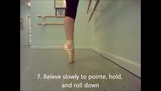 Pointe demonstrations Warmup [upl. by Dionis]