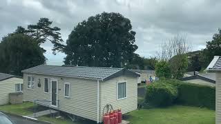 COMBE MARTIN  Watching the Storm Antoni from Combe Martin Beach Holiday Park [upl. by Odragde]