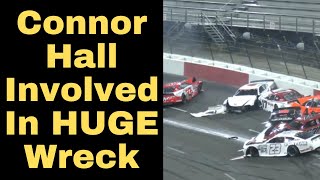 CARS Tour Championship Leader Connor Hall Involved in MASSIVE Wreck at North Wilkesboro [upl. by Takken]