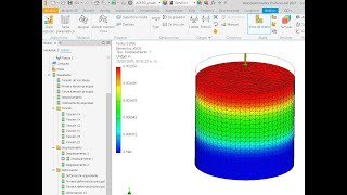 Inventor 08 Simulación de una barra a compresión autodesk inventor [upl. by Aleacim]