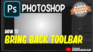 Photoshop How To Bring Back Toolbar [upl. by Sheeree]