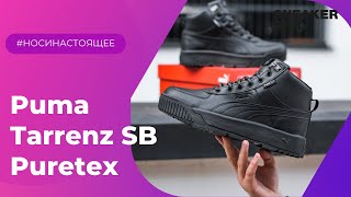 Puma Tarrenz SB Puretex Black 37055201 Onfeet Review  sneakersby [upl. by Cattier]