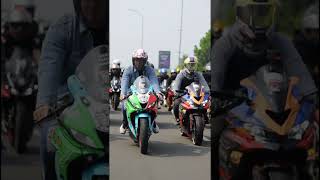 Sunmori BSD city Tangerang r15indonesia viralvideo cbr250rr cbr150r vixionmodifikasi zx10r [upl. by Alrad788]