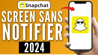 Comment Screen Sur Snapchat Sans Se Faire Voir 2024  TUTO [upl. by Llerud]