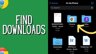 How To Find Chrome Downloads On iPhone  Full Guide [upl. by Cirda]