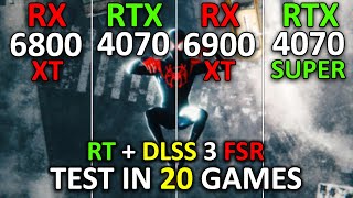 RX 6800 XT vs RTX 4070 vs RX 6900 XT vs RTX 4070 SUPER  Test in 20 Games  1440p  2024 [upl. by Nortna]