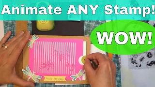 How to Animate ANY Stamp DIY Analog Lenticular Animation [upl. by Lexie]