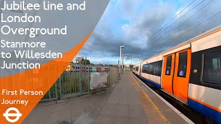 London Underground amp London Overground First Person Journey  Stanmore to Willesden Junction [upl. by Sherry321]