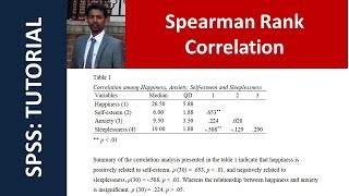 Spearman Rank Correlation [upl. by Rona91]