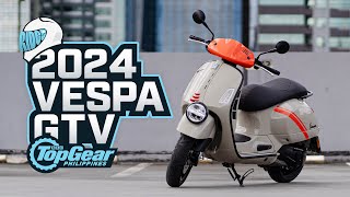 2024 Vespa GTV 300 HPE review Vespa’s most powerful scooter tested  Top Gear Philippines [upl. by Hadwyn130]