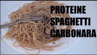 Recette PROTÉINE Spaghetti Carbonara [upl. by Anaderol]