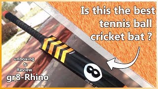 Is this the best tennis ball cricket bat   unboxing and review  gr8Rhino bat [upl. by Peednam214]