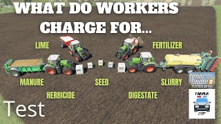 WHAT DO WORKERS CHARGE FOR  Farming Simulator 19 Test Video [upl. by Roz851]