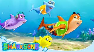 Meet the Characters  The Sharksons  Songs for Kids  Nursery Rhymes amp Kids Songs [upl. by Gnirps]