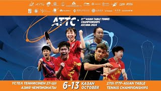 TABLE 2 DAY 4  27th ASIAN TABLE TENNIS CHAMPIONSHIPS  ASTANA 2024 [upl. by Rankin]