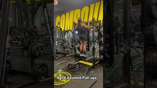 Band Assisted PullUps pullups hybridaf motivation hybridworkout movement back [upl. by Okin]