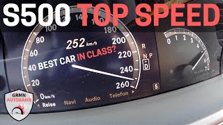 MercedesBenz S500 387 HP W221  WOW Listen To THIS V8  AUTOBAHN Acceleration TOP SPEED [upl. by Neuberger833]