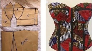 HOW To MEASURE AND DRAFT A BUSTIER CORSET TOP PROPERLY AND YOKE PLACEMENT ACCURATELY [upl. by Ocnarfnaig]