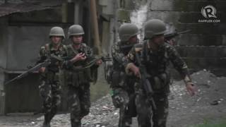 Philippine military in Marawi at work [upl. by Ikik]