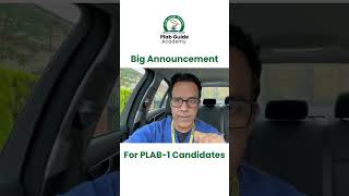 Big Announcement For PLAB1  PLAB GUIDE ACADEMY [upl. by Neelak]