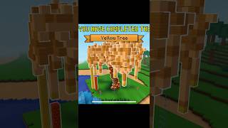 Yellow tree on mincraft was completed finally shorts ytshorts minecraft [upl. by Compton221]