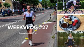 MIJN EERSTE HALVE TRIATHLON Voorbereidingen amp Racedag  Weekvlog 27 [upl. by Orlanta168]