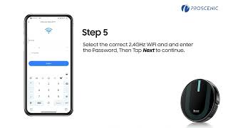 Setting up your WiFi Connected Robot with the Proscenic App  850T [upl. by Spratt]