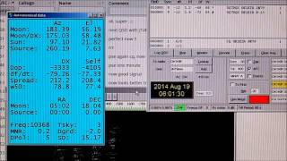 EME 10GHz QSO in JT4F mode with OK1KIR team [upl. by Michey]