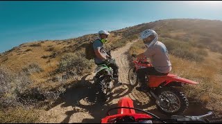 Idaho single track on a rental CRF [upl. by Yrdnal]