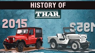 Mahindra Thar 2020 History from 1943 to 2020 willys to Thar 700 [upl. by Ecnerwal785]