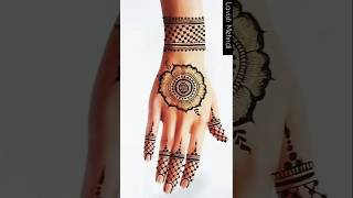 Tiki style Mehndi Design Stylish henna hennamehndi art [upl. by Ledif]