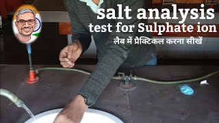 sulphate ion test salt analysis neet [upl. by Nylkcaj703]