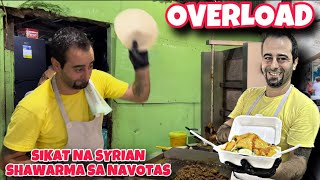 TRENDING STREET FOOD SYRIAN OVERLOAD SHAWARMA RICE NAVOTAS FOOD TRIP  FILIPINO STREET FOOD [upl. by Leunamesoj]