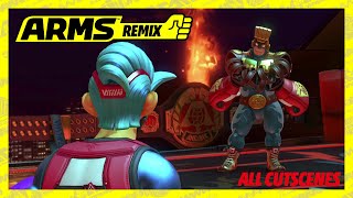 ARMS REMIX  All Cutscenes [upl. by Enyrehtak]