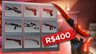 COMO MONTAR um INVENTÁRIO VERMELHO c FACA no CSGO com MENOS de R500 [upl. by Ellene439]