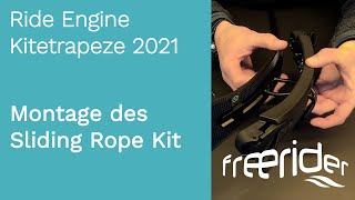 Ride Engine Kitetrapeze 2021 3  Montage des Sliding Rope Kit auf dem Kite Fixed Hock [upl. by Tildy896]