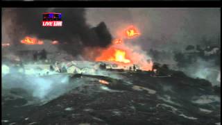 Houses on fire in Waldo Canyon Fire [upl. by Aerdnek342]