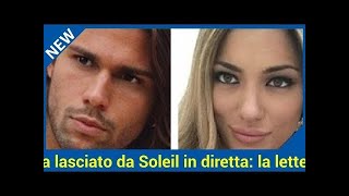 Luca Onestini lasciato da Soleil in diretta la lettera al GF Vip [upl. by Afas930]