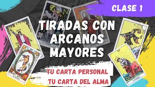 TIRADAS CON ARCANOS MAYORES TAROT RIDER WAITE O DE MARSELLA CLASE 1 [upl. by Brian]