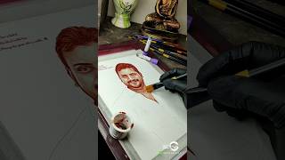 Blood Painting  By Santosh Art Studio  BANGALORE  drawing art viralvideo youtubeshorts reel [upl. by Trow]