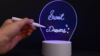 3D Night Light with Luminous Note Board Review amp Unboxing  A Bright Idea [upl. by Ijies304]